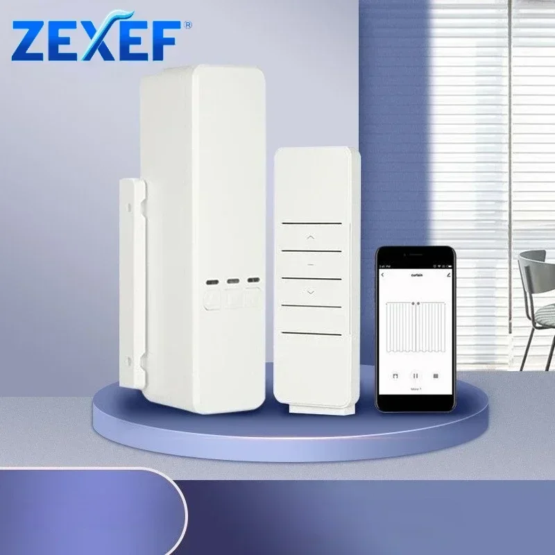 

ZEXEF Wi-Fi двигатель для рулонных жалюзи открывалка для штор через Alexa/google электрический привод цепных жалюзи RF комплект приложения для удаленного тени Life