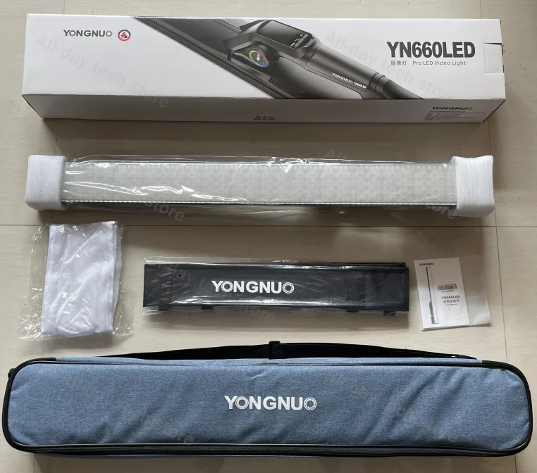 YONGNUO YN660 YN660S LED RGB Light Stick Handled 2000-9900K Lighting Painting Creativity Fill Light Youtube Advertisement Video