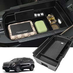 Center Console Storage Box Tray for 2018-2024 GMC Terrain Armrest Storage Box Organizer Secondary Car Interior Box Accessories