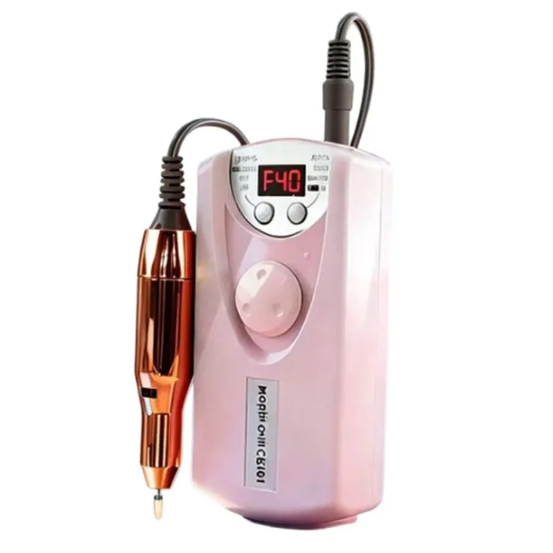 【TENEZ-EN VOTRE aujourd'hui! 】Kit de lime à ongles électrique à grande vitesse-dispositif de manucure Portable avec 6 embouts de tête de meulage pour Salon et pour H