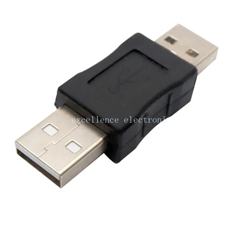 2PCS USB Adapter Straight Connector Male To Female / Female To Female / Male To Male For  Adapter Practical Computer Cables