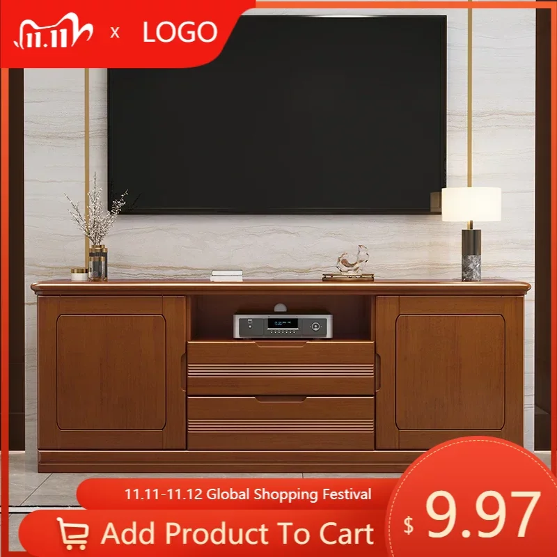 

Retro Storage TV Consoles Cabinet Wooden Mid Century Modern Drawer TV Stand Living Room Fernseher Schrank Salon Furniture MQ50DS