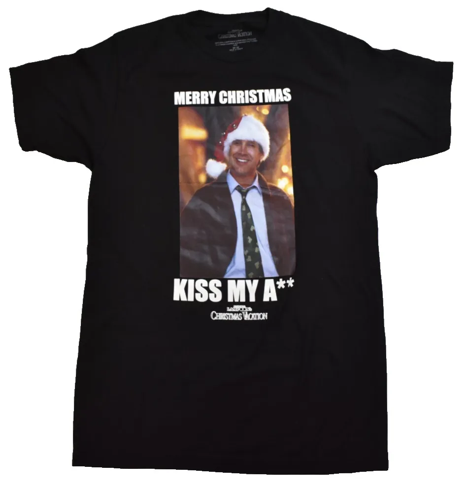 

Christmas Vacation Mens Griswold Merry Kiss My A T Shirt New M XL 2XL