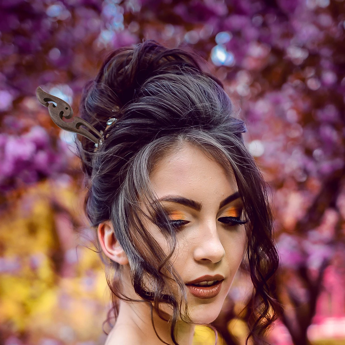 

2pcs Black Ebony Hairpins Vintage Wooden Retro Antiqued Hair Accessories For Women Girls Traditional Chinese Style Gift