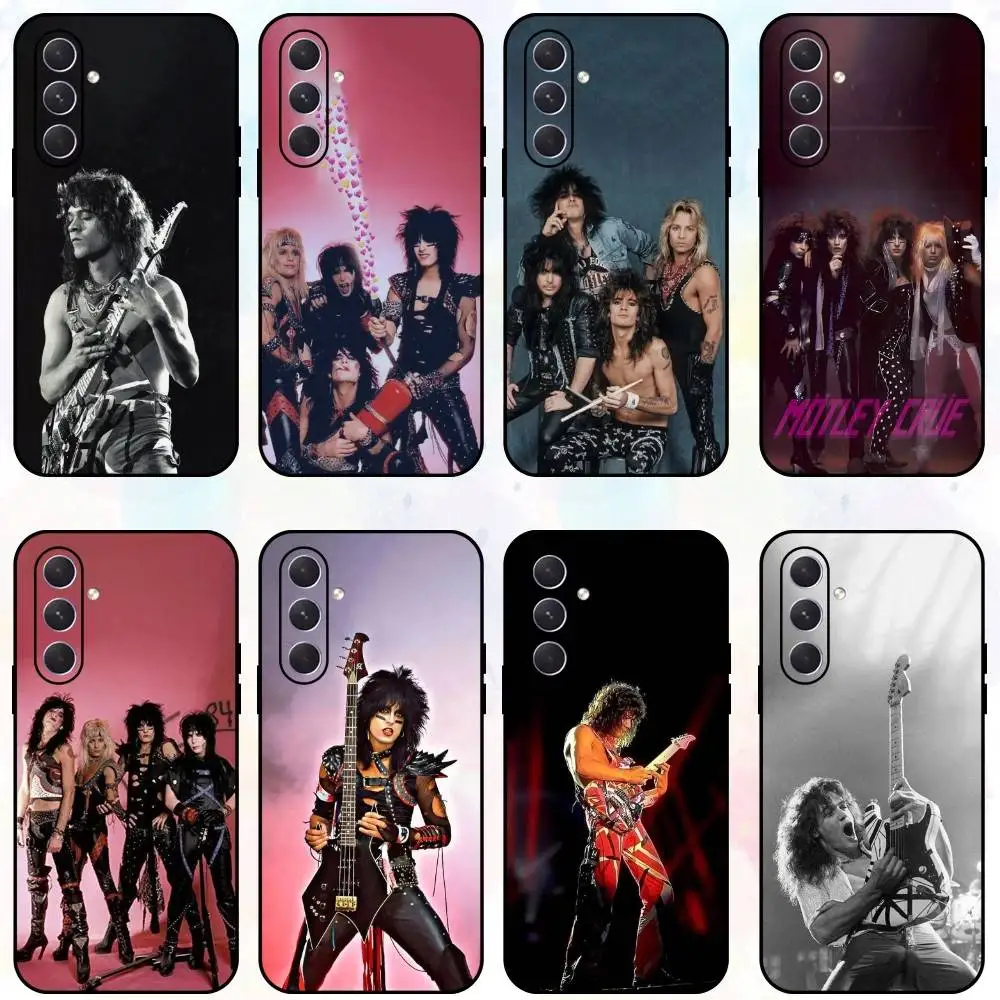 

Rock M-Motley C-Crue Band Phone Case For Samsung Galaxy A73,A72,A71,A70,A53,A52,A51,Others Soft Black Shell