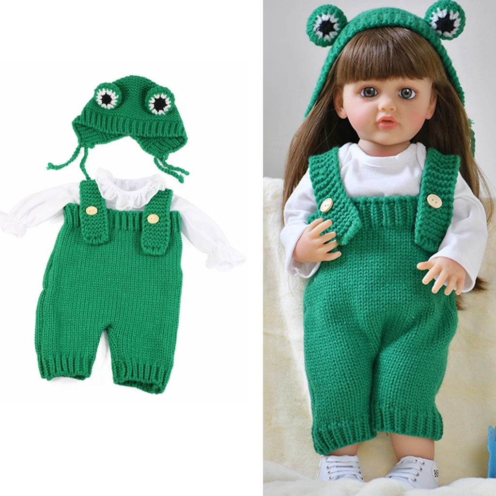 Doll Clothes for 55cm Dolls 22inch Doll\'s Clothing Sweater Dress Overall  DIY Toy Dolls Outfit for Dolls Clothes Accessories