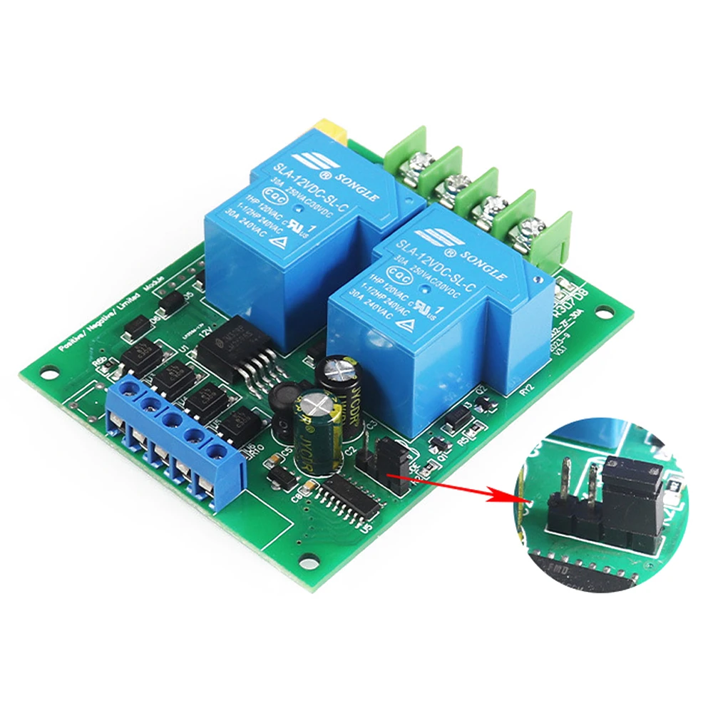 

DC12-24V DC Motor Controller Forward and Reverse Motor Control Board 30A Relay Motor Drive Module Lift Control Module with Limit