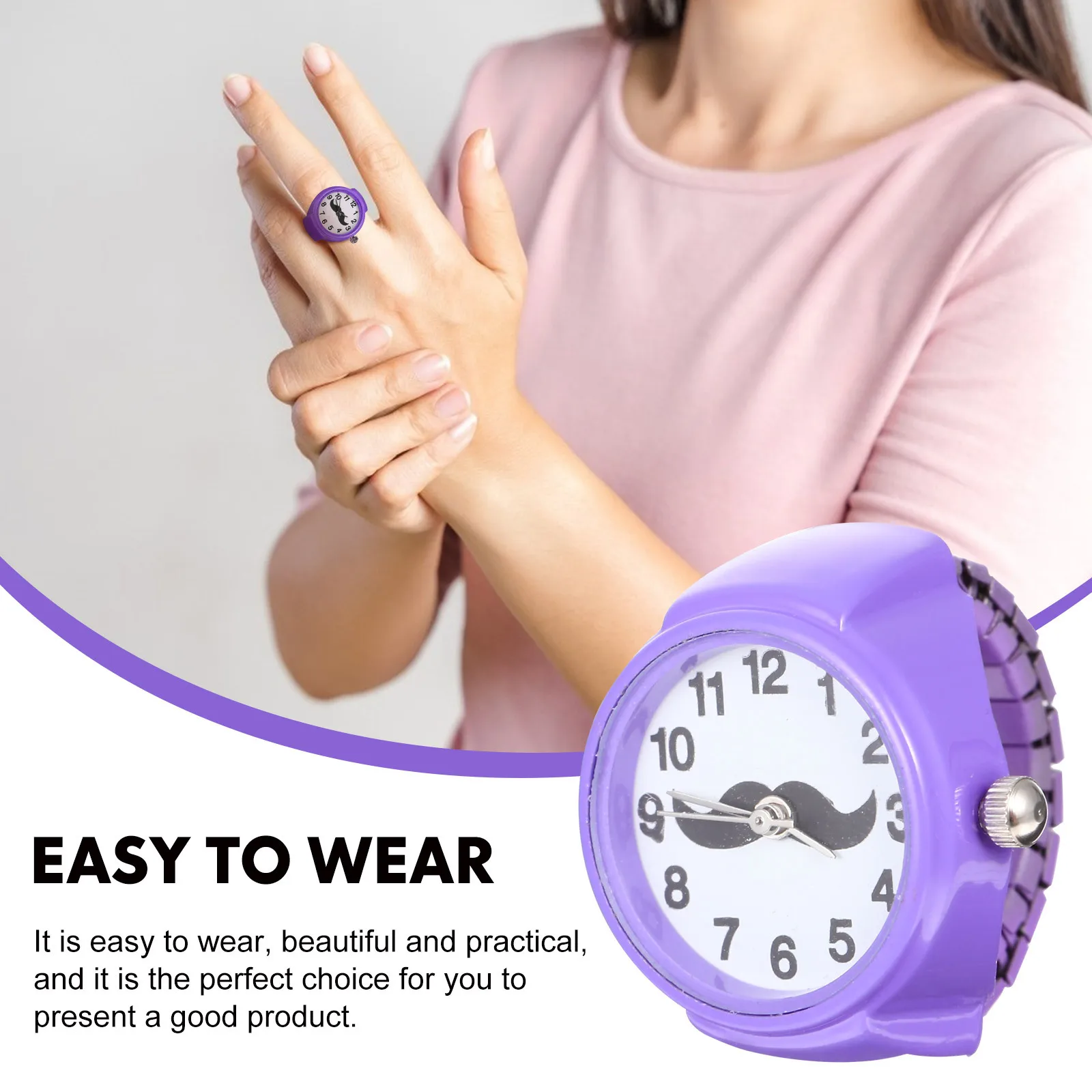 

Ring Watch Casual Finger Decor Women Watches Decorative Rings for Woman Fashion and