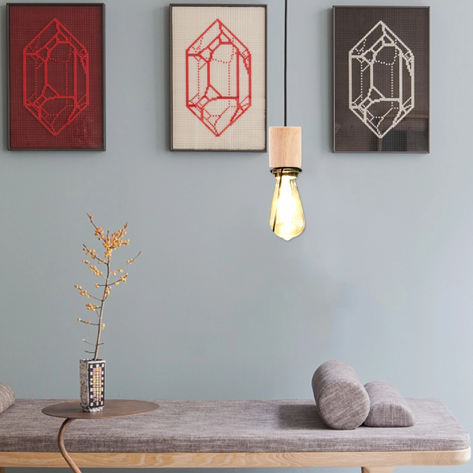 

2 шт. деревянные подставки для ночника из массива дерева, круглые основания для настольных ламп, комплектующие для настольных ламп, цоколь E27