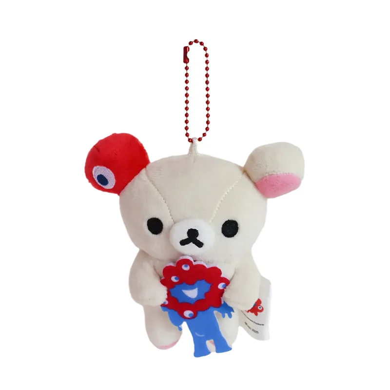 Kawaii Rilakkuma Korilakkuma Nette Kreative Plüsch Spielzeug Schlafsack Schlüsselbund Cartoon Rucksack Anhänger Puppe Freunde Geburtstag Geschenk