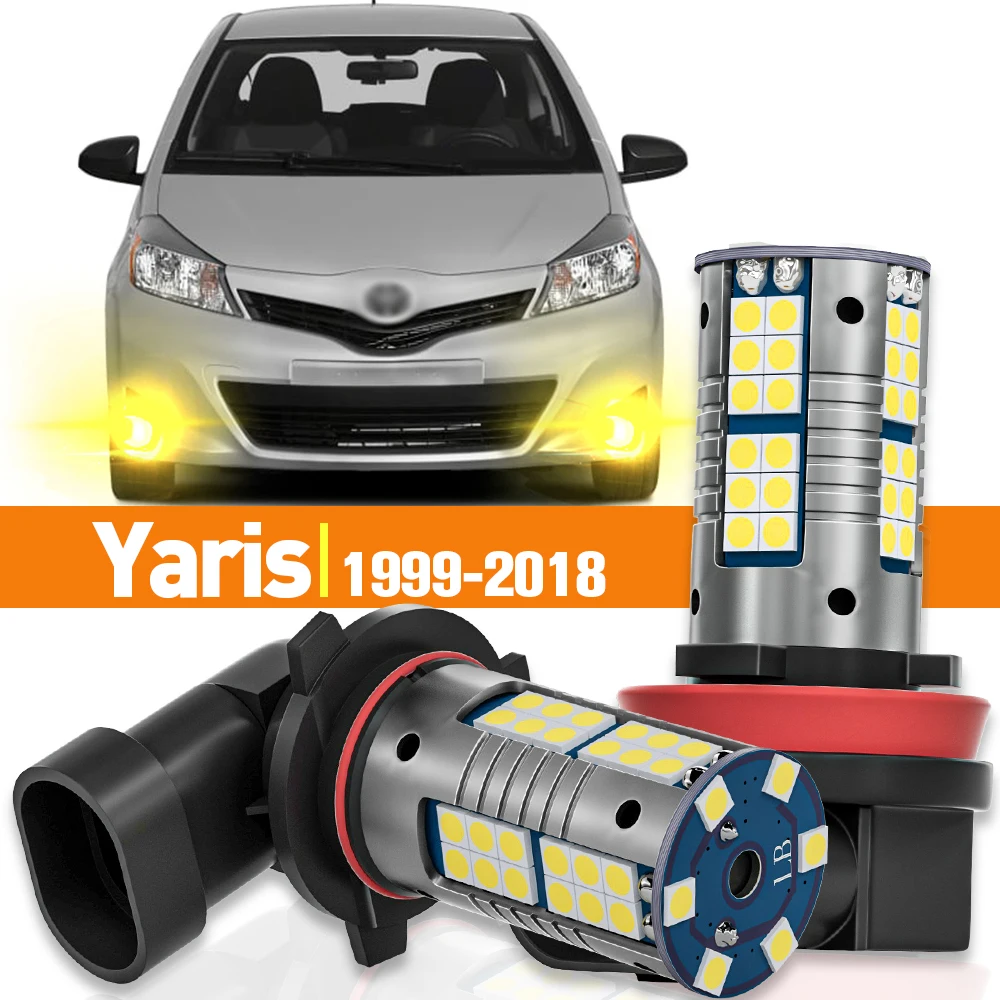 2x LED Nebel Licht Für Toyota Yaris Vitz 1999-2018 2005 2006 2007 2008 2009 2010 2011 2012 2013 2014 2015 Zubehör Canbus Lampe