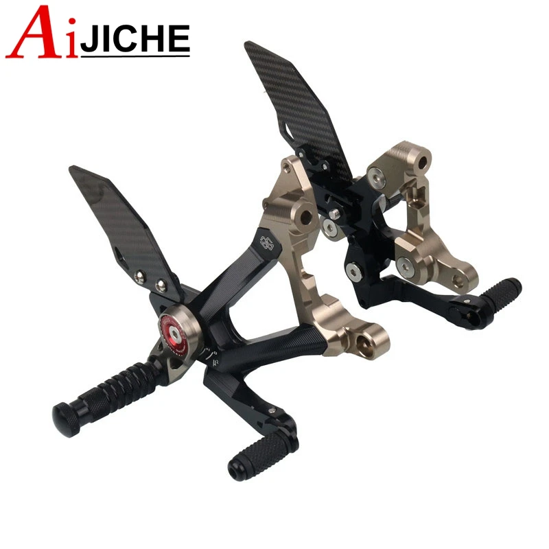 Motorcycle CNC Aluminum Footrest Rear Sets Rearset Foot Pegs For DUCATI Street fighter V4 Streetfighter V4 2018-2023