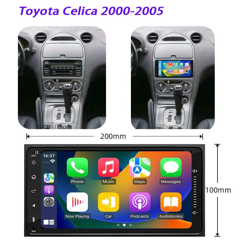 

Car Stereo For Toyota Celica 2000-2005 Car Radio Android 15 7" 2din Autoradio Multimedia Video Player 8+128GB FM Apple Carplay