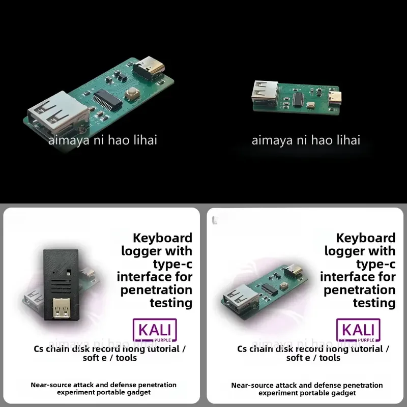 USB Keylogger Hardware Penetration Testing Tool Cyclic Keystroke Logging Device for Security Defense and Input Character