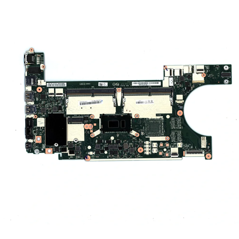 Usado para lenovo thinkpad l480 l580 portátil placa-mãe mainboard NM-B461 cpu I5-8250U 01lw375