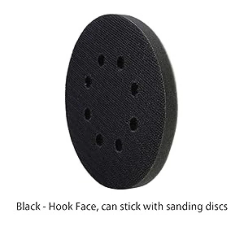 2/5er-Pack 5-Zoll 8-Loch Schaumstoff-Schleifpads, Klettverschluss, für Exzenterschleifer – Polier- und Polierpads – Detail 1