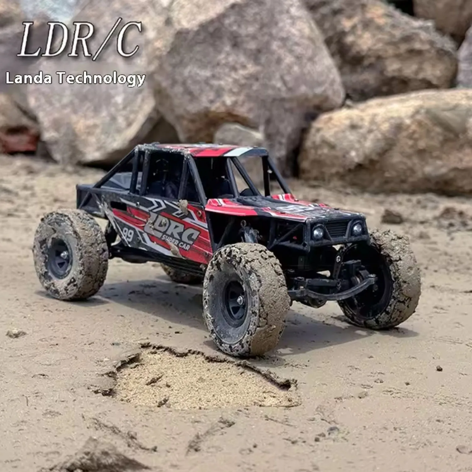 

US Sale LDRC LD18499 1/18 2.4G RC Climbing Car 4*4 Remote Control Vehicle 280 Brushed Motor ESC Ready to Go Servo USB Charge