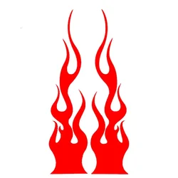 Universal DIY Flame Vinyl Decal Sticker Waterproof For Car Motorcycle Gas Tank Waterproof Motorcycle Flame Sticker Kit Decals