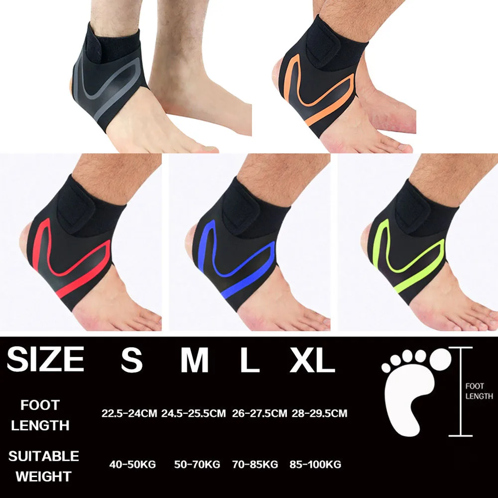 1PC Sports Compression Ankle Support Brace Ankle Anti-sprain Stabilizer Foot Protection Socks for Running Basketball Football