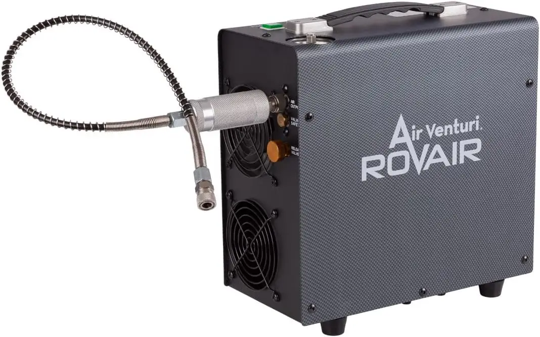 RovAir 4500 Portable Compressor Does not need maintenance Dual-fan cooling system Convenient top carrying handle