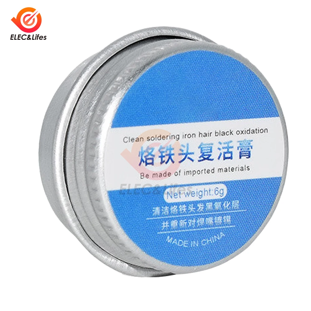 1pcs Soldering Iron Tip Refresher Non-stick Tin Solder Cream Clean Paste Oxide Solder Iron Tip Refresh Tip Tinner Activator 6g