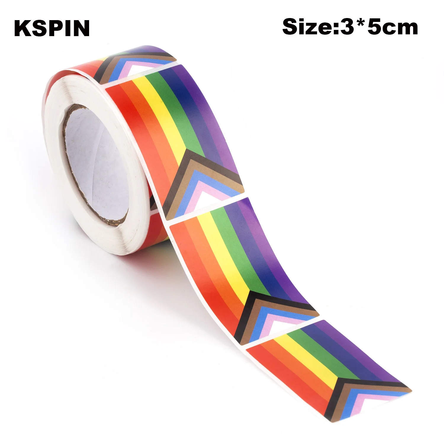 

250PCS Stickers 3*5CM Progress Pride Paper Sticker Label Packaging Seals Crafts Favor Tag Toppers Labels