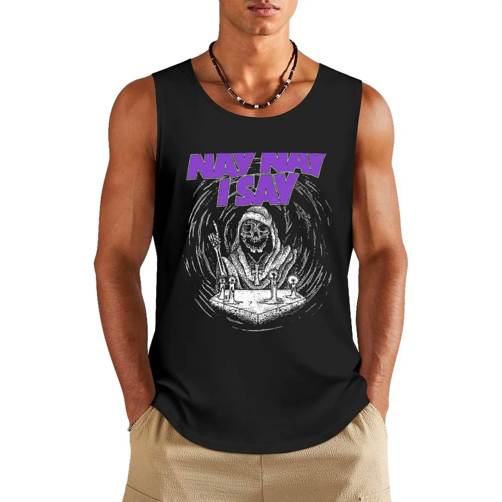 Bailey-Sarian Band Merch Nay-Nay Tank Top man sexy?costume Men's gym t-shirt Man sleeveless shirt