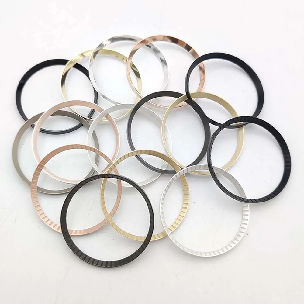 

30.5x27.5mm Watch Chapter Ring for SKX007 Watch Cases Replace Copper Inner Shadow Circle Scale Ring NH35 NH36 Watch Case Bezel