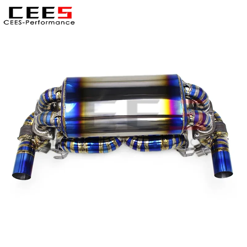 Cees Catback выхлопная система для Ferrari F430 4,3 л 2005-2009, модернизация Scuderia Performance, титановая труба, глушитель, клапан, выхлопная система