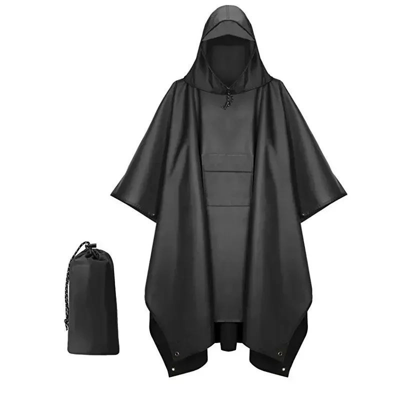 

Outdoor Windproof Waterproof Multifunctional Three in One Outdoor Rain Shelter Hiking Cycling High-quality Adult Raincoat