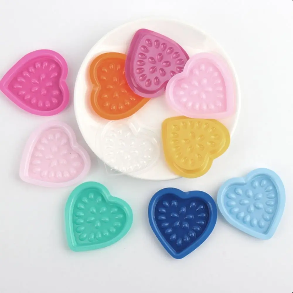 100PCS supporto per colla per ciglia adesivo colorato in PVC a forma di cuore cuscinetti per supporto adesivo per ciglia fiore colla per ciglia Pallet