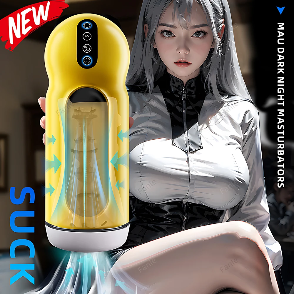 Mężczyzna ssący Masturbator automatyczne ssanie wibracje maszyna do robienia loda kubek do masturbacji zabawki erotyczne dla dorosłych dla mężczyzn masturbacja dostaw