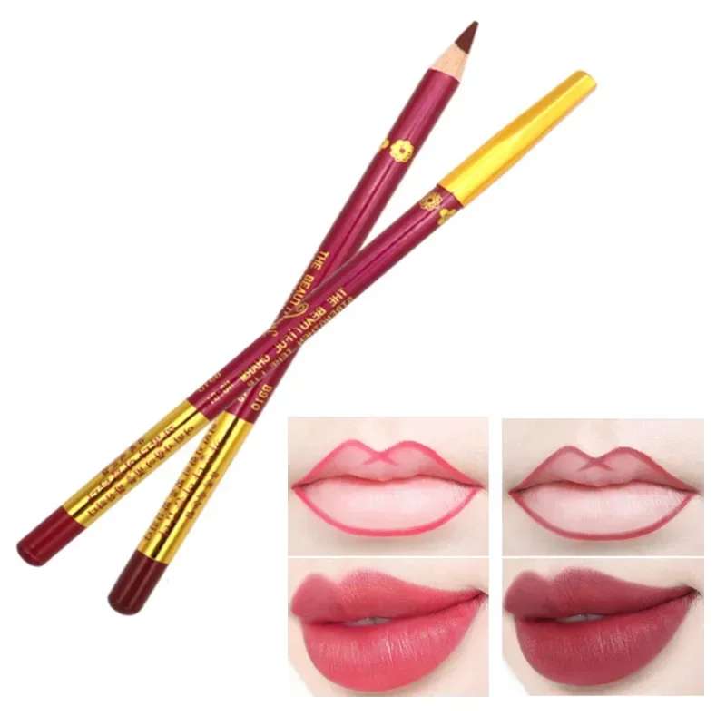 1PC Wasserdicht Matte Lip Linie Stift Für Lippen Eyeliner Erröten Make-Up Langlebig Tattoo Lippenstift Skizze Farbstoff Tönung Liner Bleistift