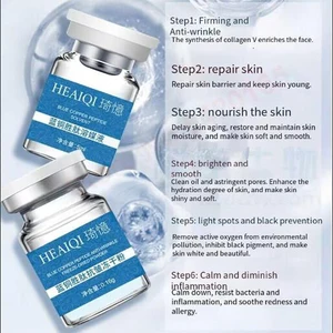 خلاصة الوجه المضادة للشيخوخة ، إصلاح مضاد للشيخوخة ، حمض الهيالورونيك النشط متعدد الببتيد ، العناية المرطبة بالبشرة ، ببتيد النحاس الأزرق عالي النقاء 98٪ أعلى 12 مبيعات لمعادن الصوديوم - رقم 9