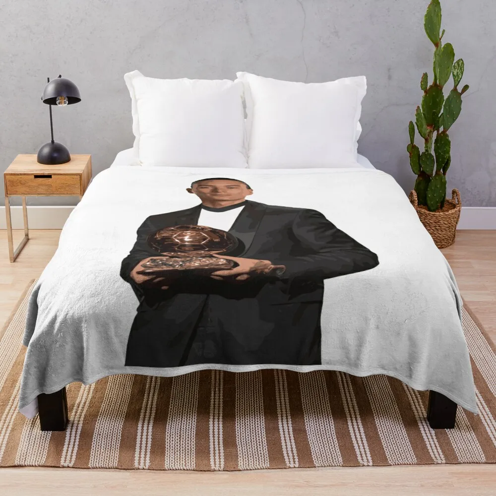 Darwin Nunez Ballon D'or Throw Blanket Bed linens Thins Luxury Throw Luxury St Blankets