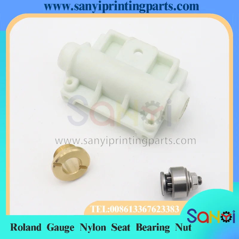 Roland Gauge Nylon Seat Bearing Nut For Printing Machine Parts