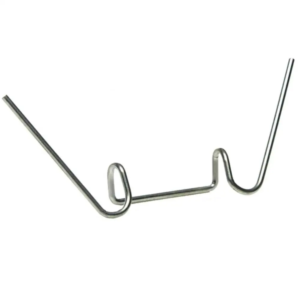 Abrazaderas de fijación para invernadero, herramienta de acero galvanizado, 100 piezas, tipo W, para acristalamiento de alambre