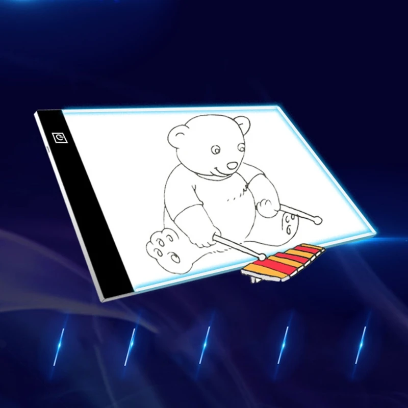 Drawing Tablet Digital Graphics Pad LED Light Box Copy Board Writing Pad Art Painting Sketching Table