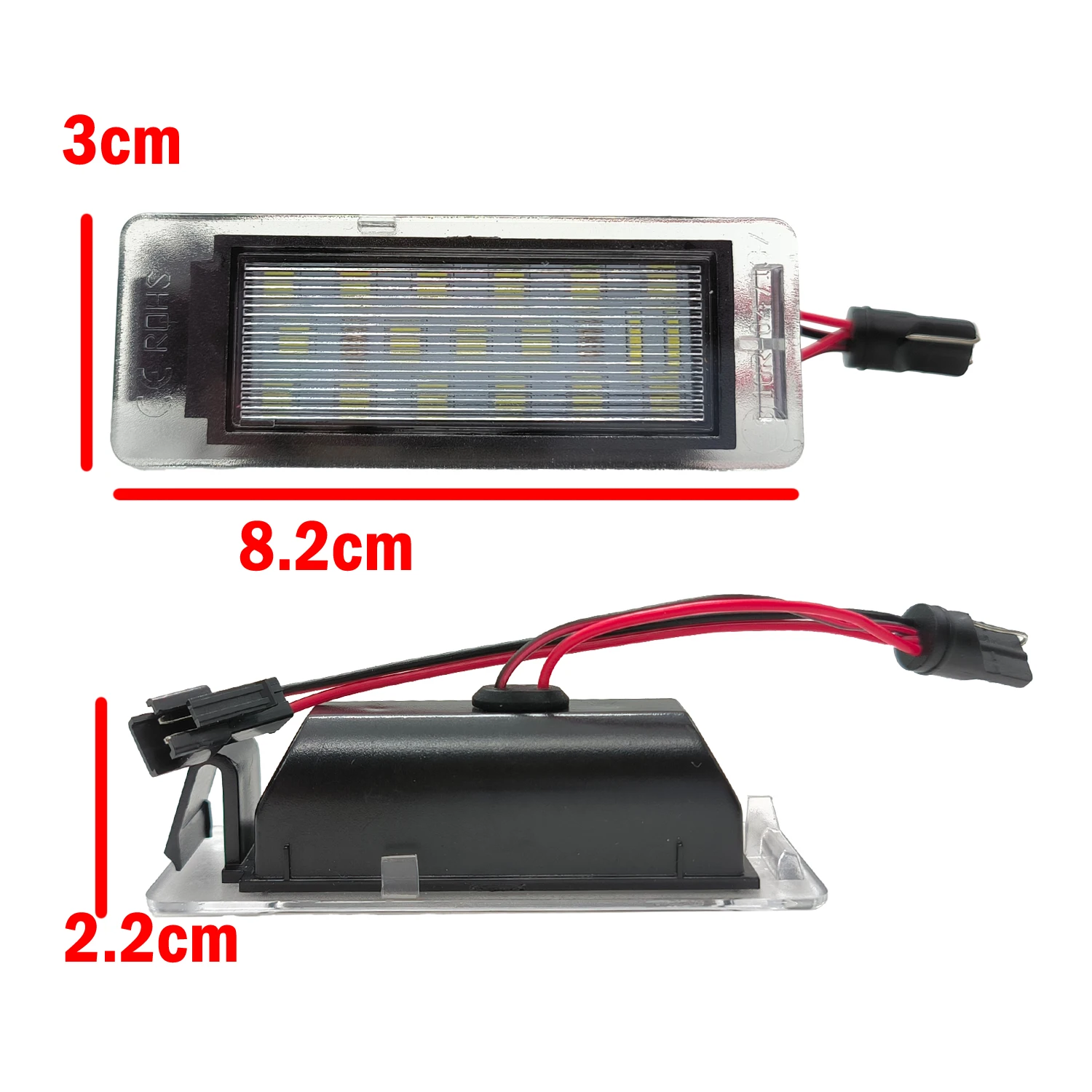 ضوء لوحة الترخيص لأوبل موكا 12-18 أمبيرا 17- إنسيجنيا سبورتس تورير 09-17 لكاديلاك CTS ELR XTS SRX ضوء لوحة الأرقام