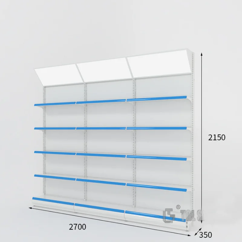 (customized)Discount price supermarket MINISO shelves multiple styles Gondola convenience store shelving