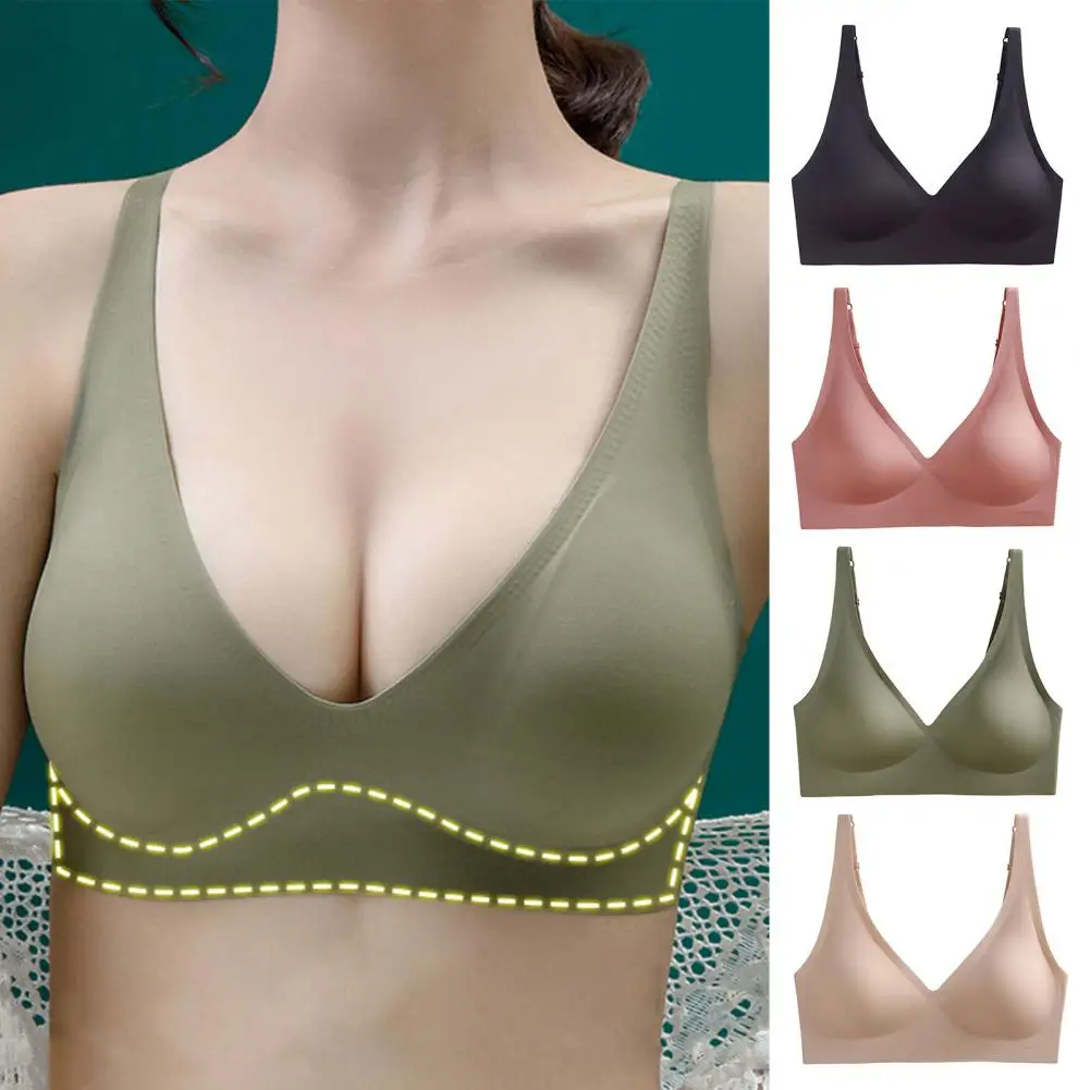 Women Bra 3d Cup Push-up Sports Bra with Adjustable Shoulder Strap for Women Shockproof Anti-snagging Wireless Yoga for Maximum