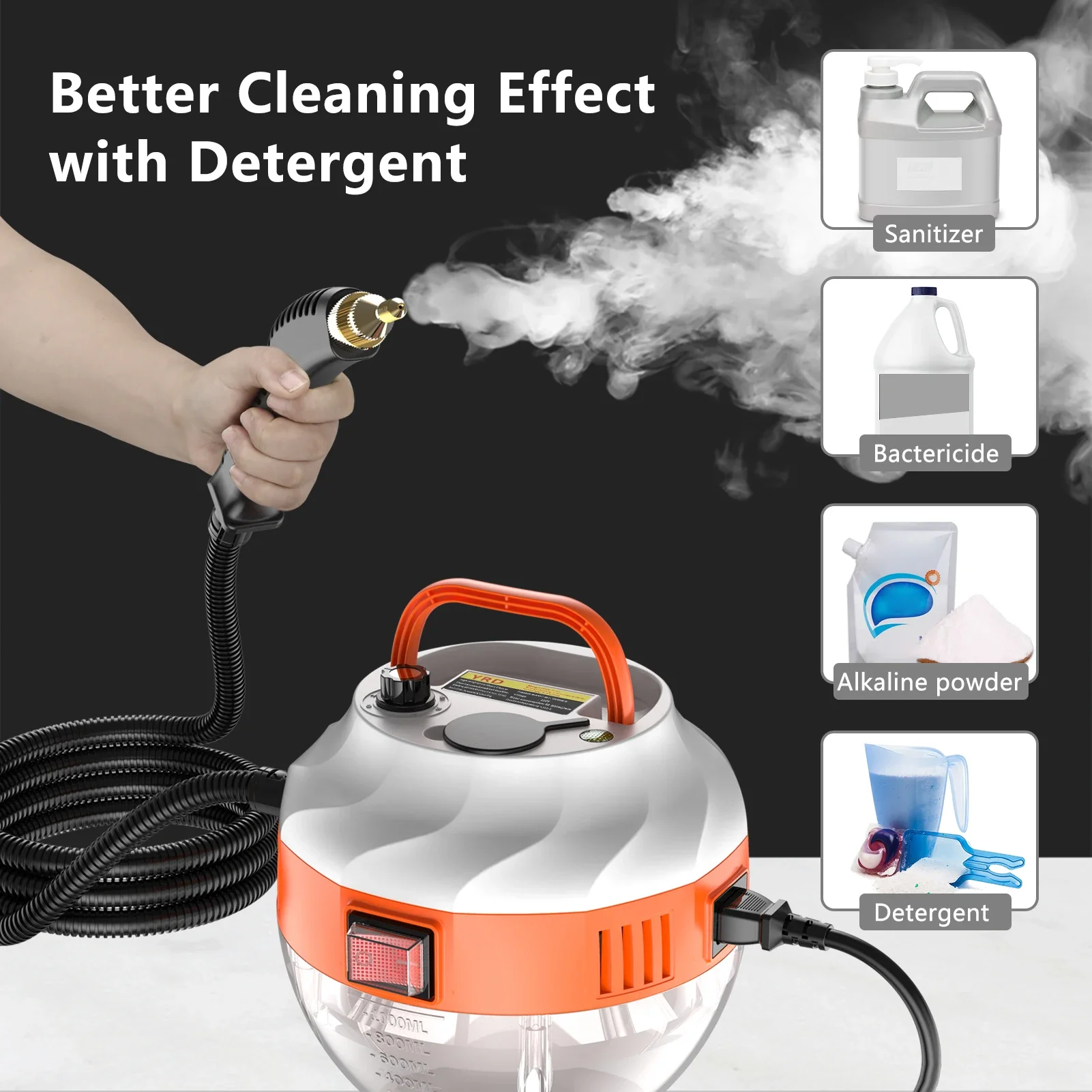 Household High Steam Cleaner Appliance 2800W Temperature Kitchen Hood Car Cleaning Machine Acidproof Sterilization 110V/220V