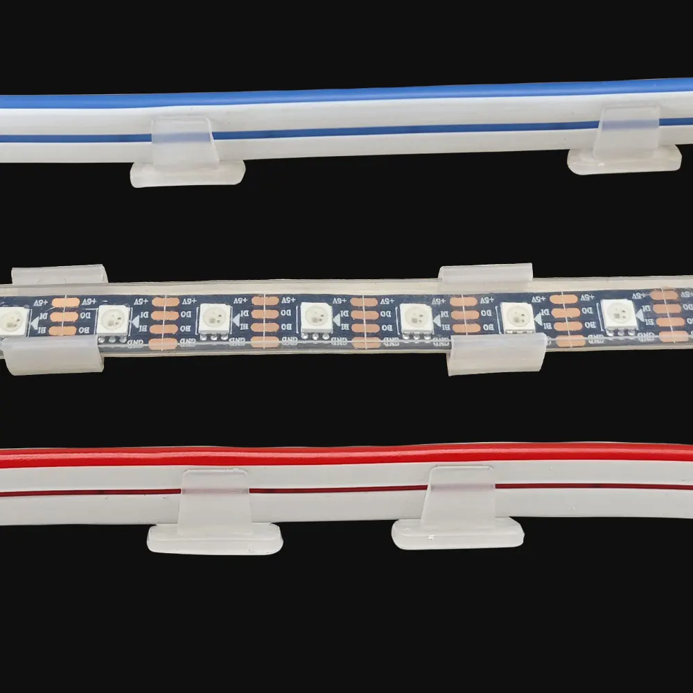 2835 네온 COB 라이트 플라스틱 버클 액세서리, LED 스트립 고정 클립 커넥터, 나사 포함, 6mm, 8mm, 12mm, 15mm