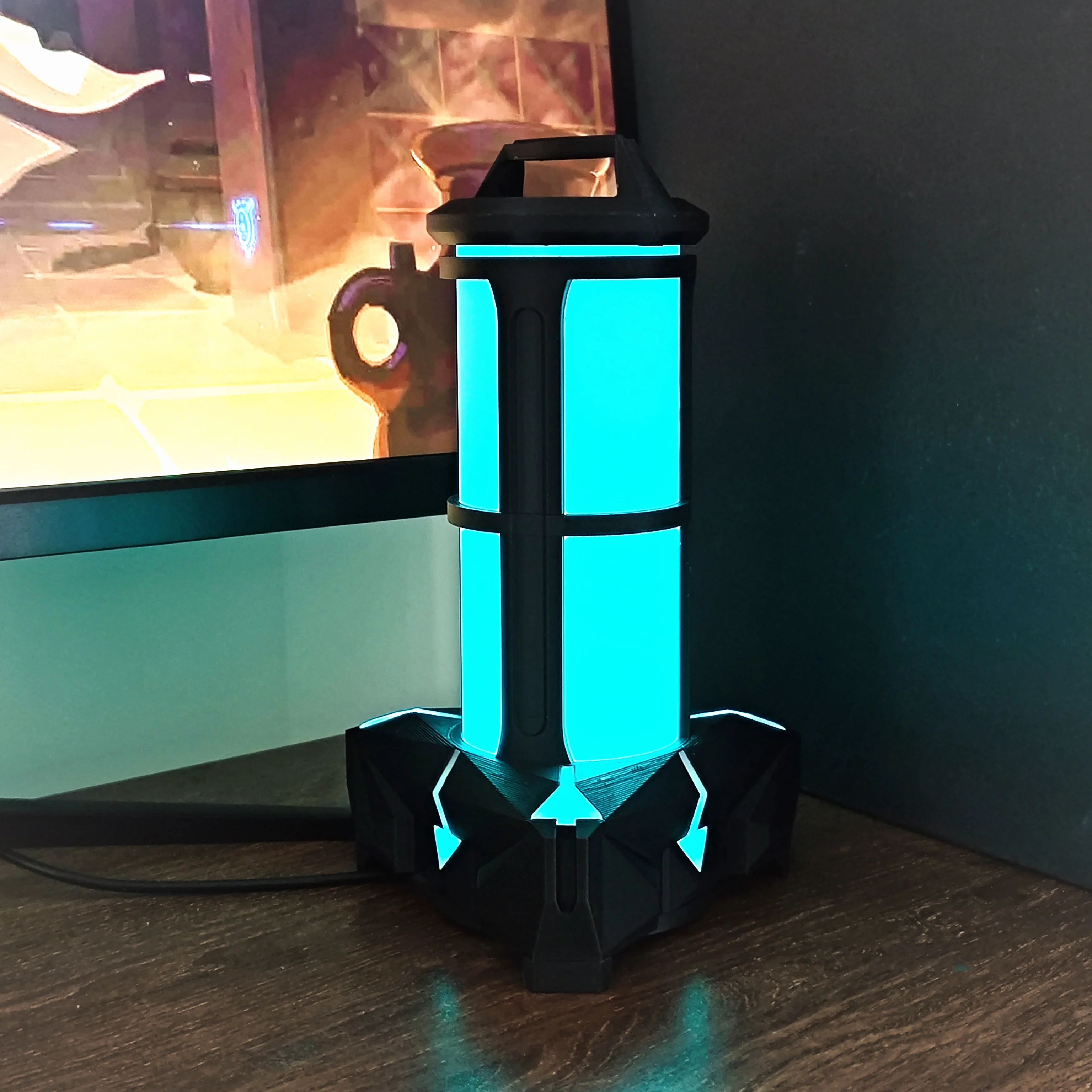 

Valorant Blaster Ночник Пульт Дистанционного Управления RGB Цветной Свет Игровой ПК Настольный Атмосфера Освещение Орнамент Светящаяся Игрушка Подарок Для Мальчиков