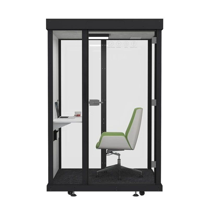 

Mobile soundproof phone booth single and double detachable smoking room