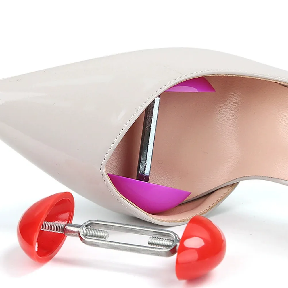2Pairs Adjustable Shoe Trees Shoe Stretcher Expander Comfortable Fit Toe Wide Feet Widener Portable for Women Men Heels Flats