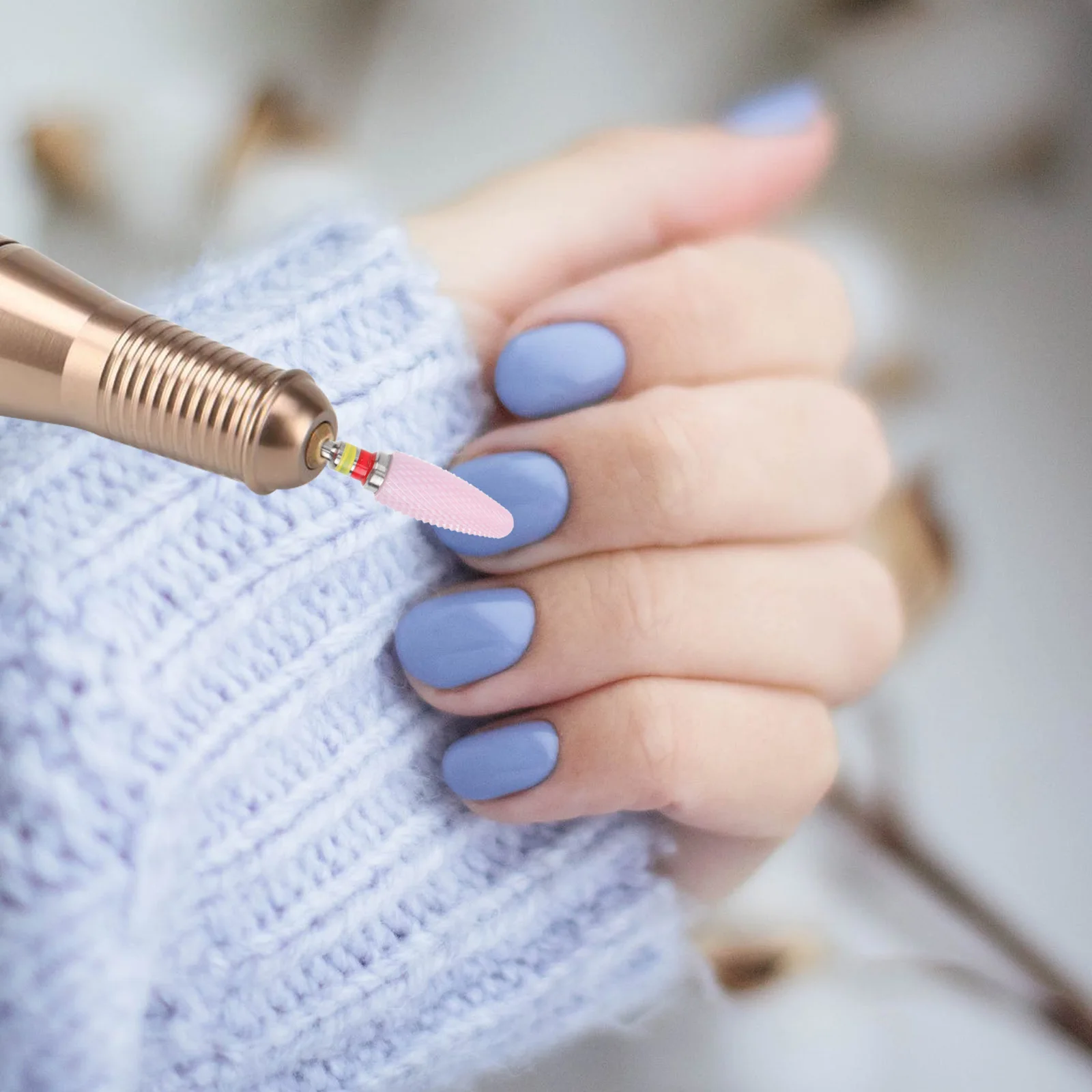 Manicure Supplies Nail Art Tools Stainless Steel Ceramic Grinding Head for Efficient Dead Skin Removal and Polishing