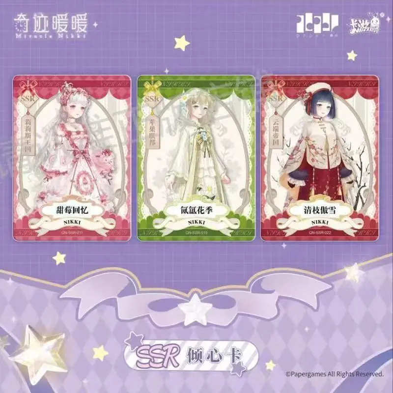 KAYOU Echte Miracle Nikki Karten Variety Stars Wonder Pack Anime Peripherie Sammlung Karten Mädchen Spielzeug Geschenke