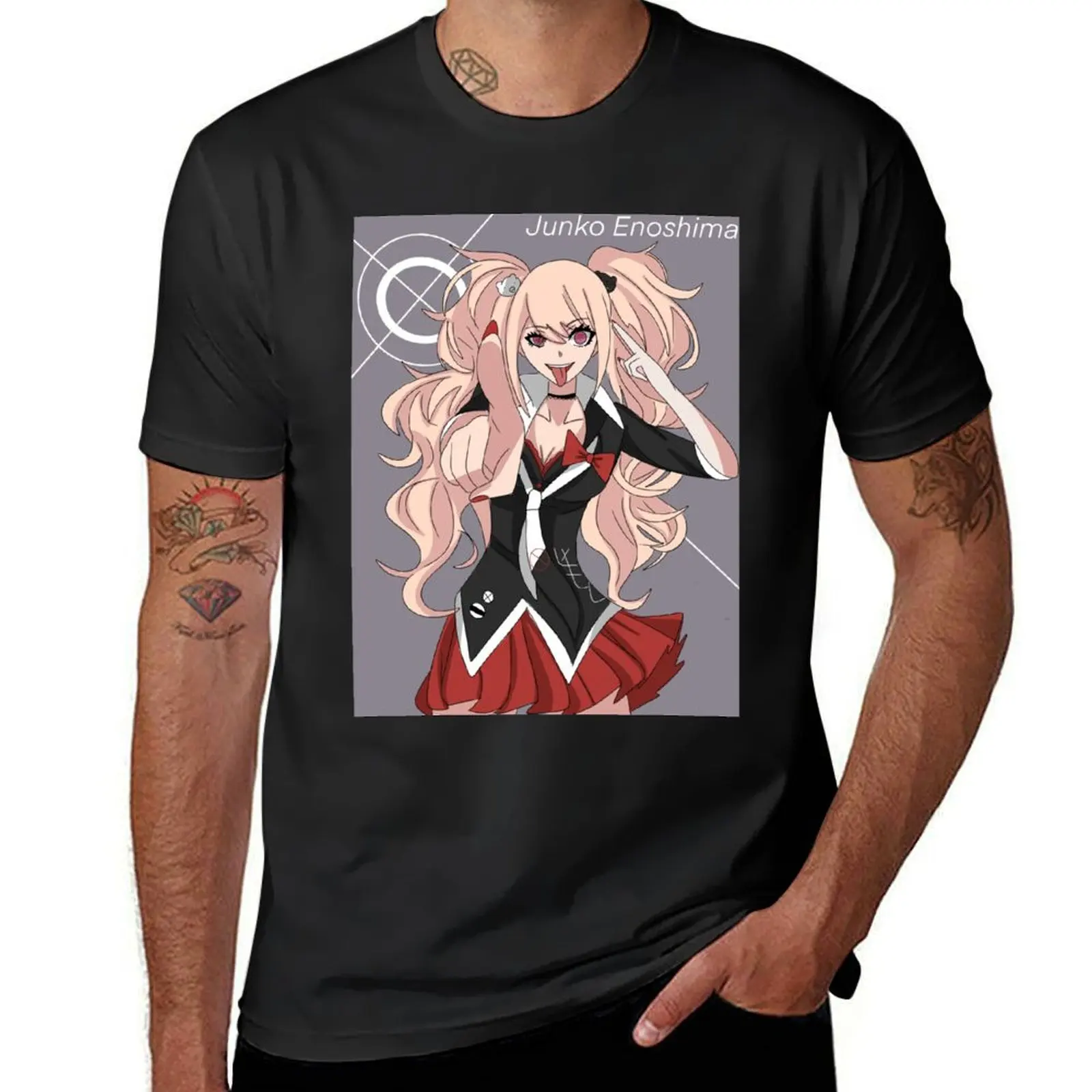 Junko Enoshima T-shirt customs customs design your own summer tops t shirts for men