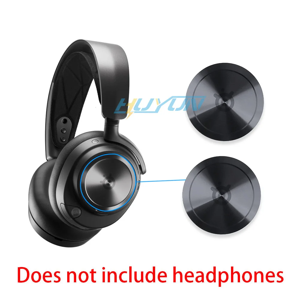 1Pair Metal Magnet Side Covers for Steel Arctis Nova Pro Gaming Headset